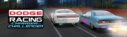 Banner Dodge Racing Charger vs Challenger