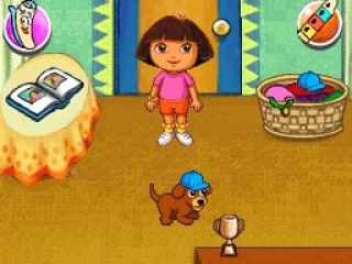 Dit spel draait om Dora, en niet te vergeten haar schattige puppy.