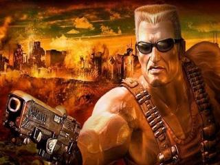 Ook op de Nintendo DS is Duke Nukem van de partij om aliens af te knallen!