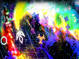 In Geometry Wars bestuur je een Neon-kleurig ruimteschip.