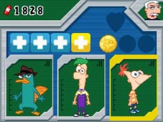 Troque entre personagens como Phineas, Ferb e Agente P!