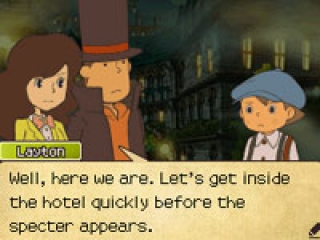 Je kunt spelen als Layton (Duh) en zijn 2 hulpdetectives!