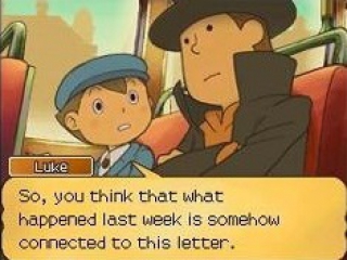 In this installment of the Professor Layton series, Layton and Luke are ready for action.