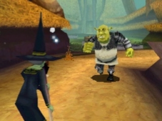 Kämpfe an der Seite von Shrek in diesem Spiel.