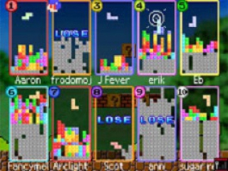 Speel met maar liefst 10 spelers met maar één Tetris DS card